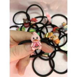 10 Thun cột tóc đính nhiều mẫu dễ thương