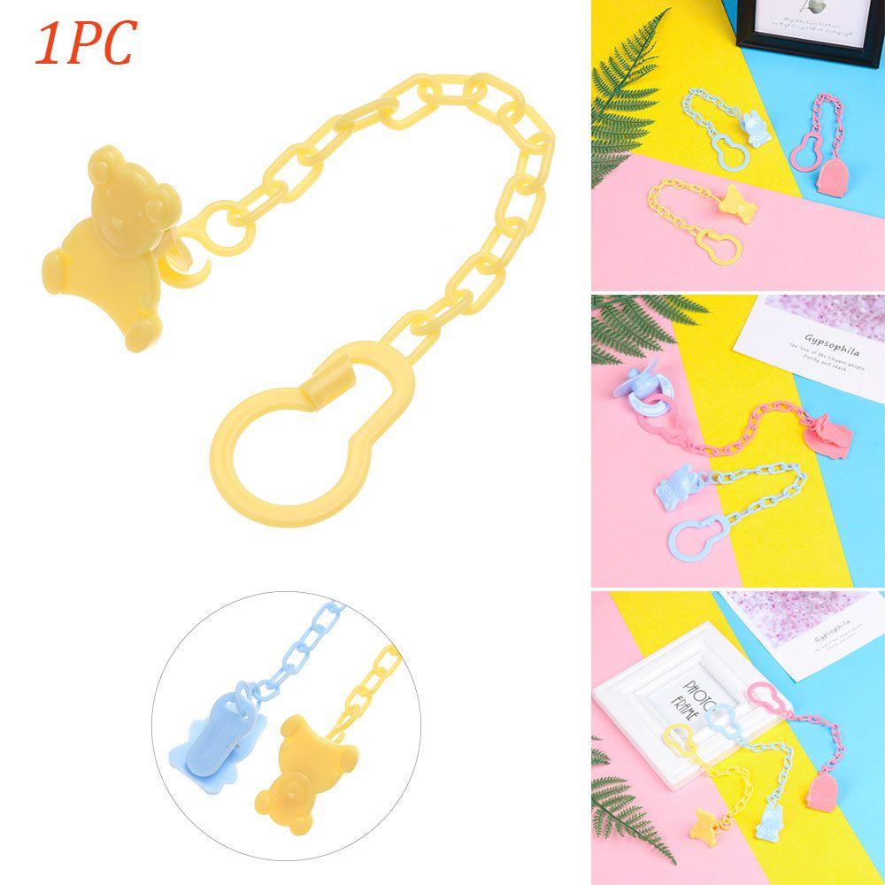 NIUYOU 1 Cái Giá Đỡ Núm Vú Giả Dây Xích Cho Trẻ Sơ Sinh Gặm