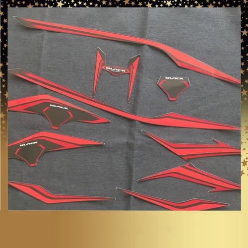 [CỰC RẺ] Bộ tem rời full xe AIRBLADE 2016 Black Edition 3 lớp bền đẹp - màu đỏ