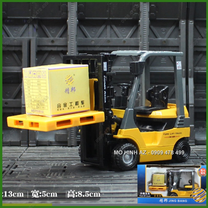 Mô Hình Kim Loại Xe Nâng Hạng Nặng Forklift Tỉ Lệ 1:32 - JB - 9950