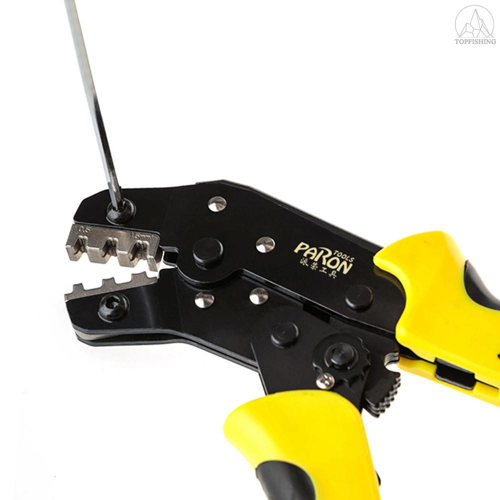 Tfh★PARON Professional Wire Crimpers Multifunctional Engineering Ratcheting Terminal Crimping Pliers Wire Strippers Boot