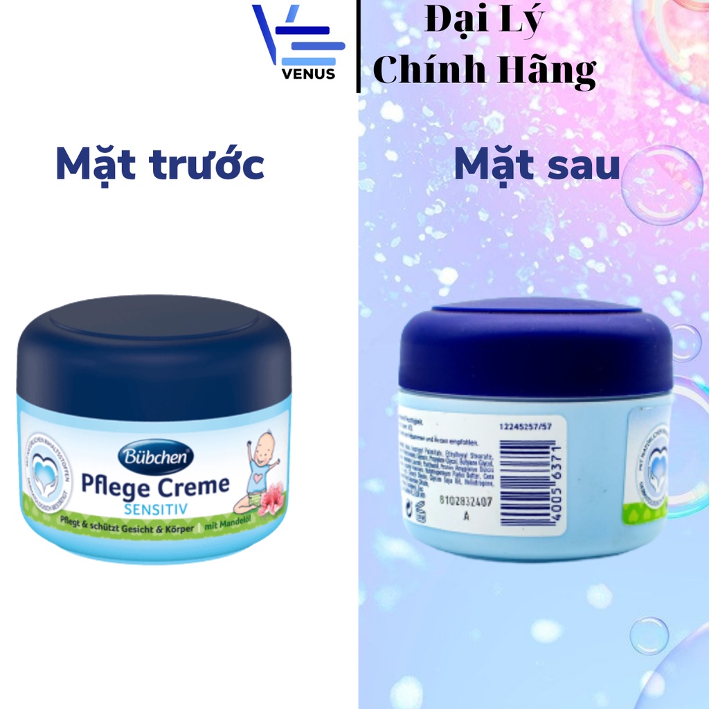 Kem dưỡng da Bubchen Pflege Creme cho bé Đức, Kem chống nẻ cho bé