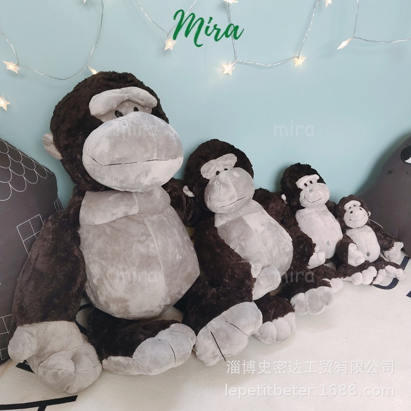 Gấu Bông Khỉ Con Hãng NICI 3 Kích Cỡ, Khỉ Đột Dễ Thương Búp Bê Thú Nhồi Bông Quà Sinh Nhật MIRA-GB28042