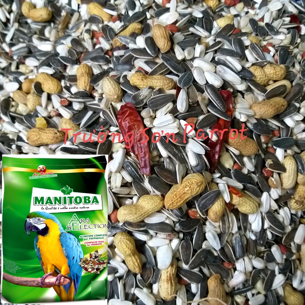 1kg Hạt Trộn Ara Selection cho vẹt lớn và trung như macaw, xám, sun, xích....