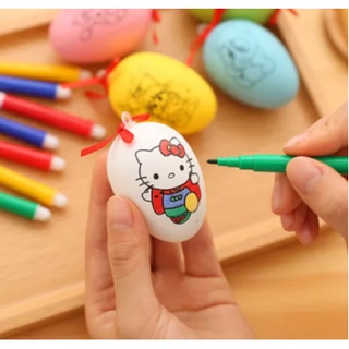 Trứng tô màu dễ thương cho bé - trứng tô màu độc đáo cho bé