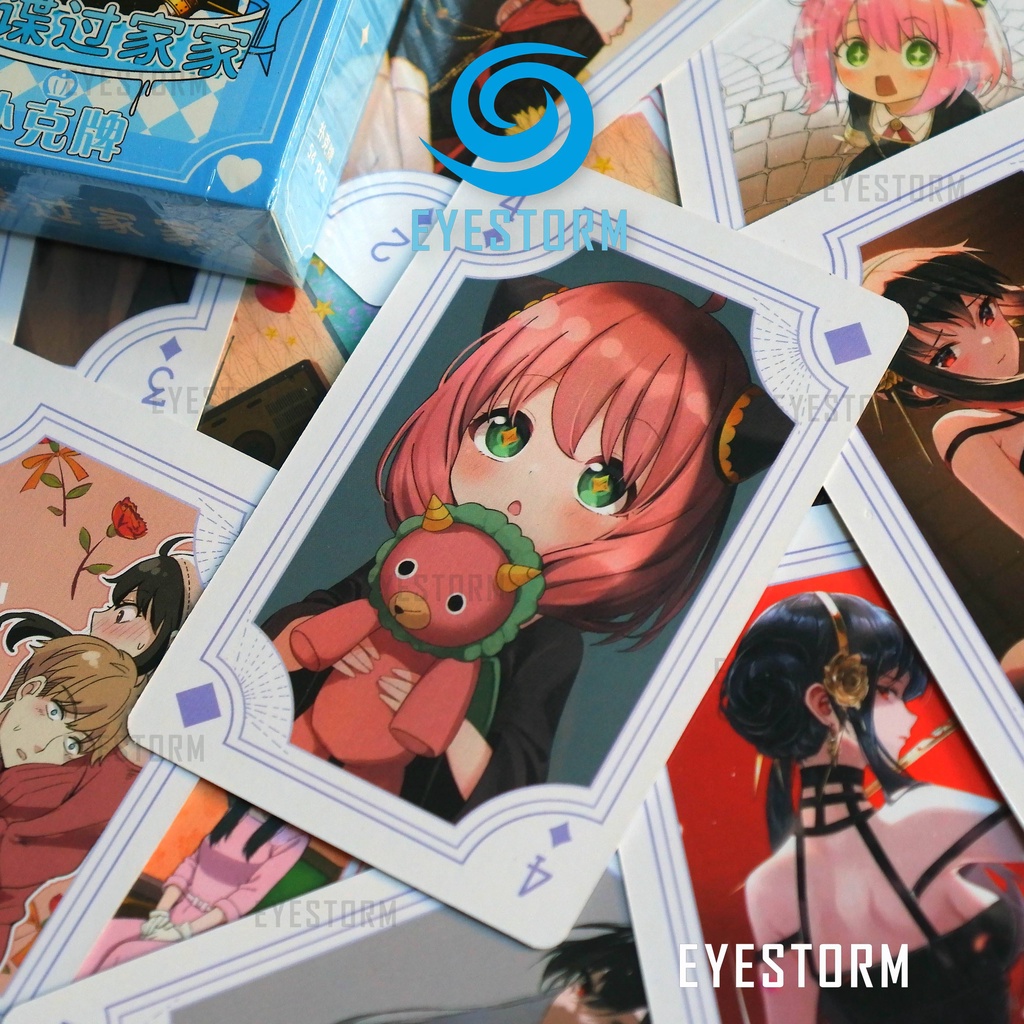 Bài tây anime SPY X FAMILY, Gia Đình Điệp Viên, tú lơ khơ, manga - Poker S - 54 lá