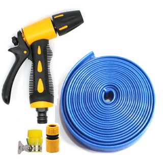 Bộ Dây và Vòi Phun Xịt Nước Rửa Xe,Tưới Cây Tăng Áp Lực Nước 319621 (cút nối xanh) [SKM]