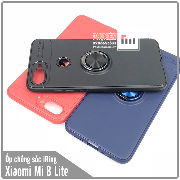 Ốp lưng Xiaomi Mi 8 Lite, chống sốc iRing Auto Focus