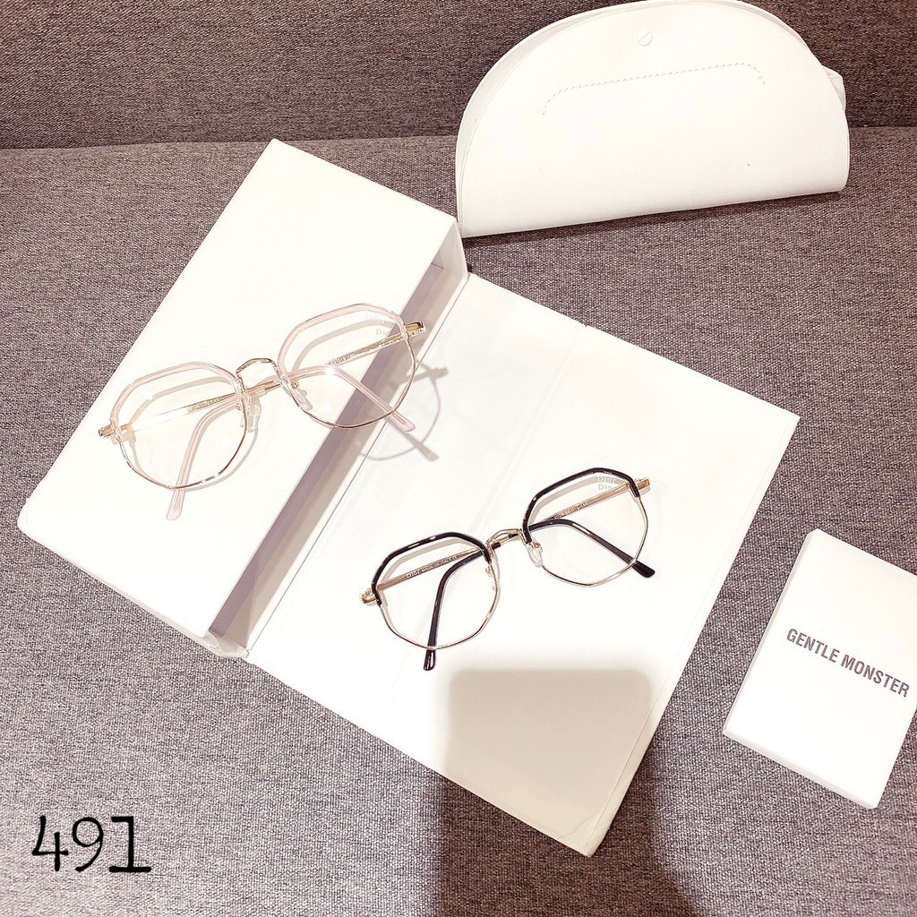 Gọng kính cận B1014 😎 TẶNG KÍNH GM 😎 Kính gọng tròn kim loại - kính chống ánh sáng xanh | BigBuy360 - bigbuy360.vn