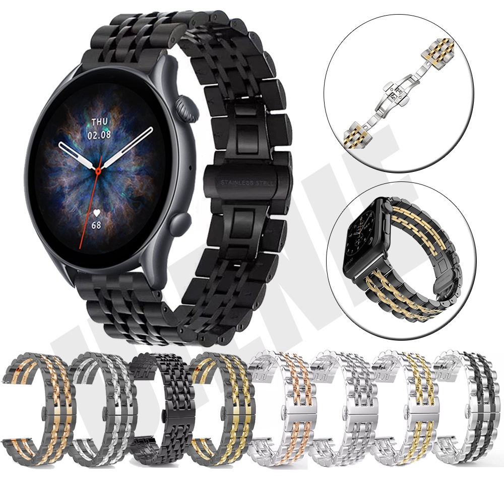 Dây đeo inox 22mm cho đồng hồ thông minh Xiaomi huami amazfit GTR 3 GTR 3 Pro amazfit GTR 2 2e