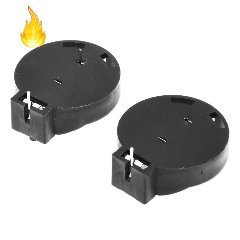 2 Hộp Đựng Pin Cúc Áo Cr2450 2 Pin Màu Đen
