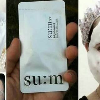 Mặt nạ sủi bọt thải độc da Su:m37