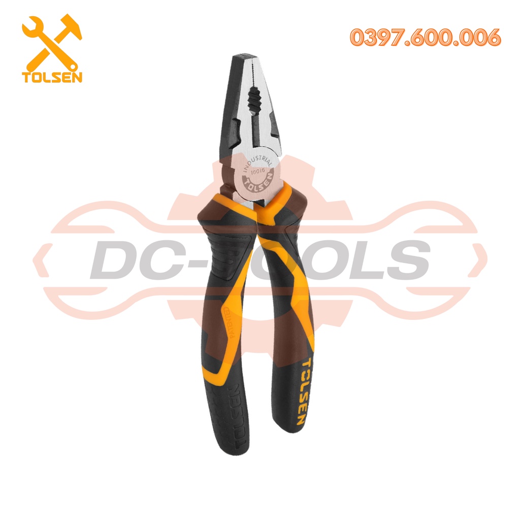 BỘ BA KÌM ĐA NĂNG CÔNG NGHIỆP TOLSEN Thép Crv đen Mạ niken  chống gỉ, Tay cầm bằng nhựa hai màu.DC-TOOLS