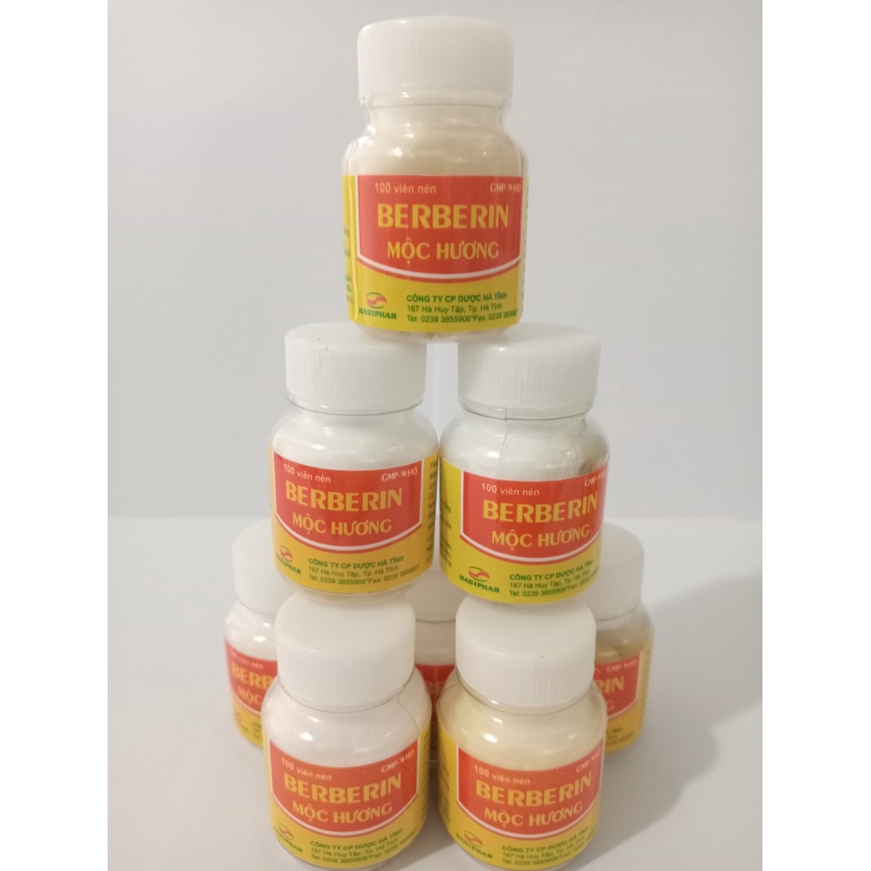 BERBERIN MỘC HƯƠNG Lọ 100 viên