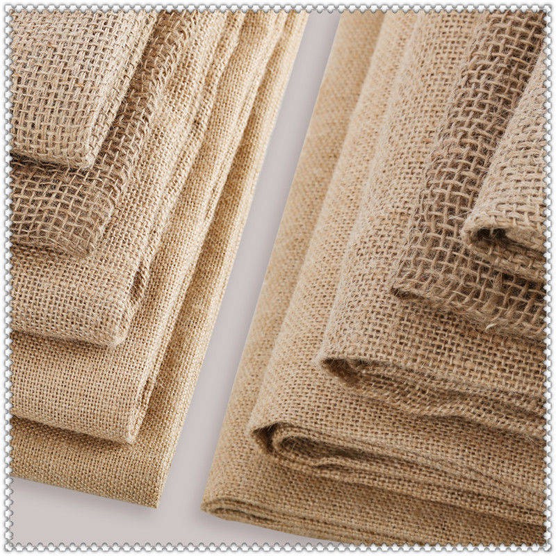 Barbip jute cloth burglasia kempton ring rising sack jute background wall decoration cloth manual DIY