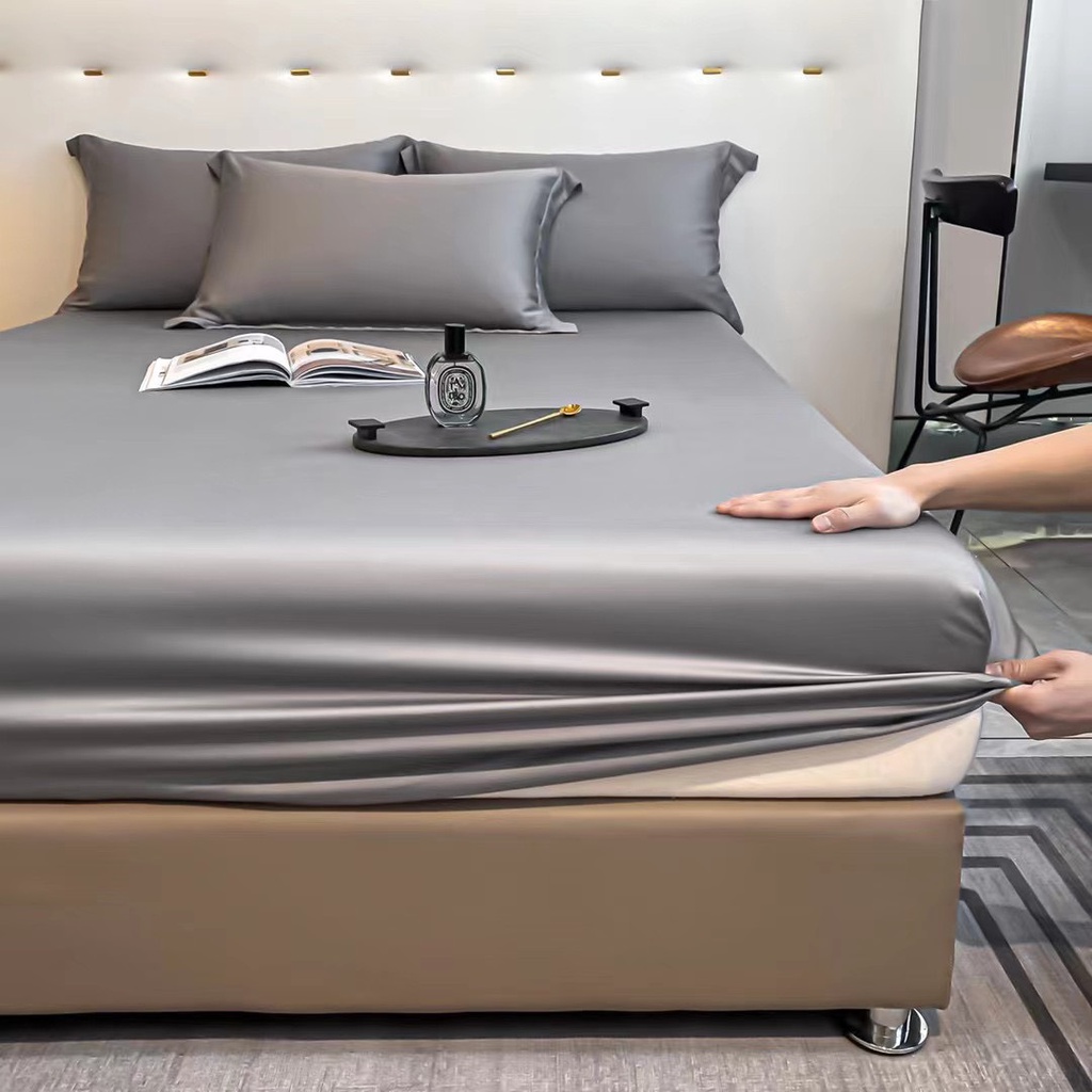 Ga giường và vỏ gối lụa tencel nhập khẩu xịn xò, ga gối lụa siêu mềm mịn thoáng mát không nhăn không xù