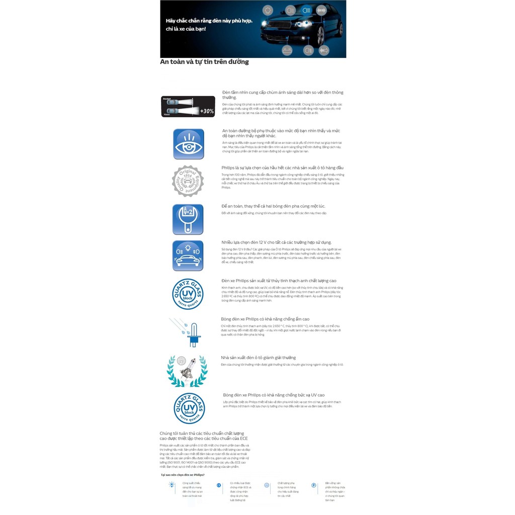 Đèn Ô Tô Philips Premium Vision Chân H3 12336PRC1 12V/55W