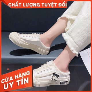 Siêu sale giày sục cv rách nữ �freeship� giày đạp gót nữ cv rách siêu hot siêu sale