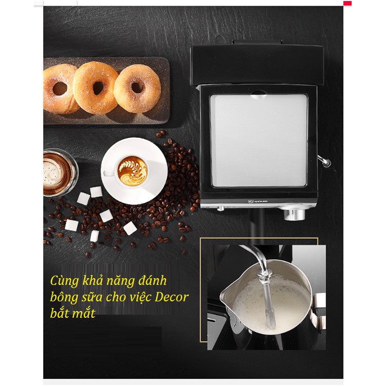 [KHO SẴN HN&HCM]- [HÀNG CHÍNH HÃNG] Máy pha cà phê Donlim  tự động hẹn giờ ấm trà nhỏ giọt kiểu Mỹ