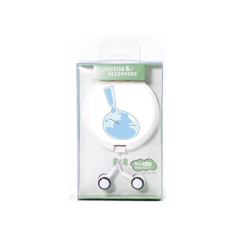 Tai nghe hộp tròn IN HÌNH Tensei-shitara Slime datta Ken Lúc đó, tôi đã chuyển sinh thành Slime anime chibi