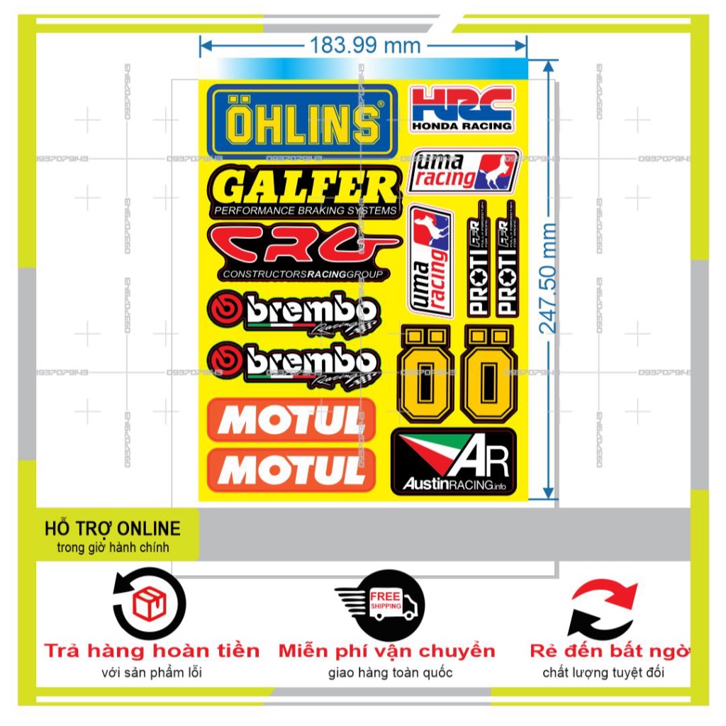 LOGO STICKER DÁN XE MÁY M60 - DUNG DECAL