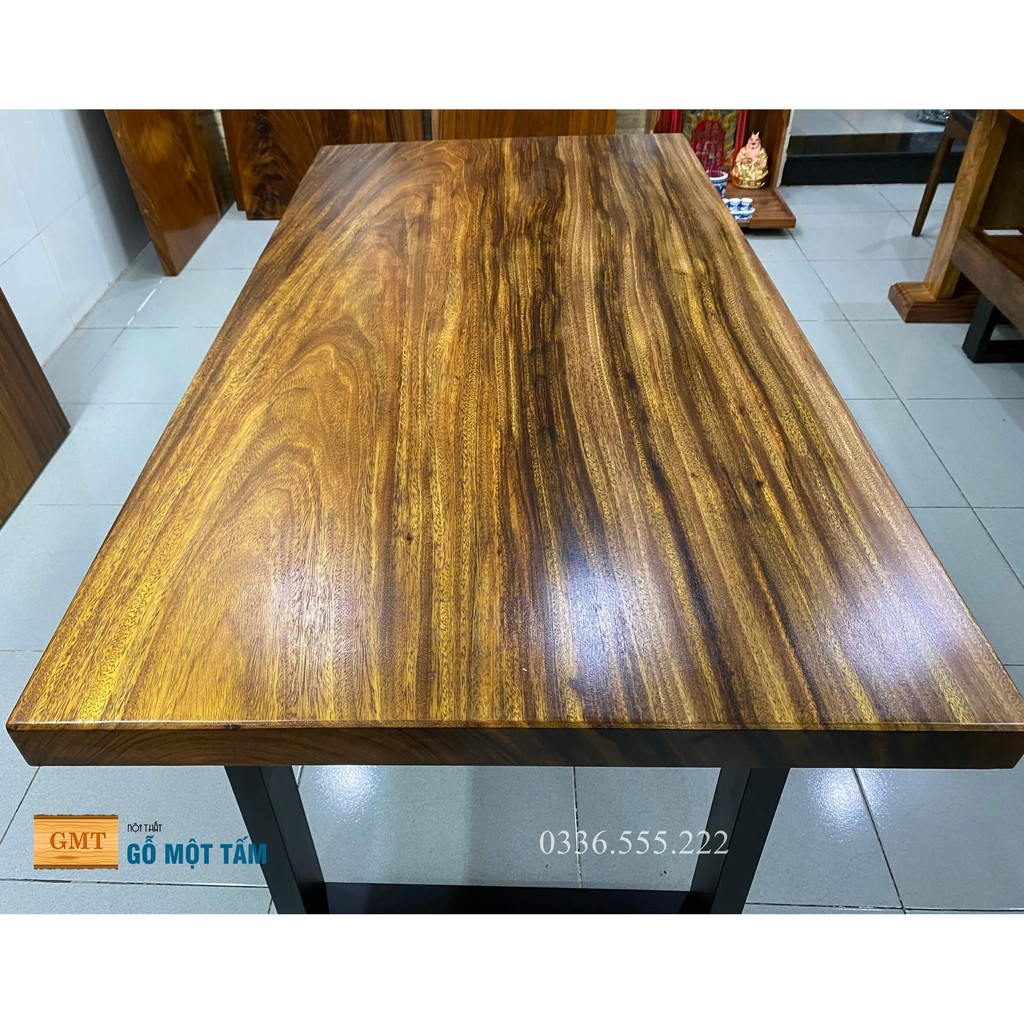 Mặt bàn gỗ tự nhiên nguyên tấm dài 1,4m