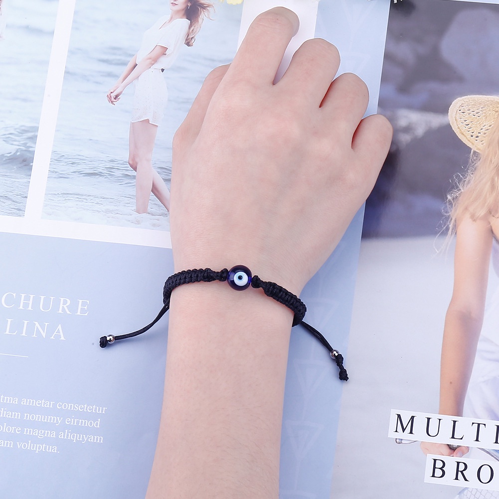 Vòng Đeo Cổ/Vòng Tay May Mắn Mặt Hình Mắt Quỷ Cá Tính Cho Nữ