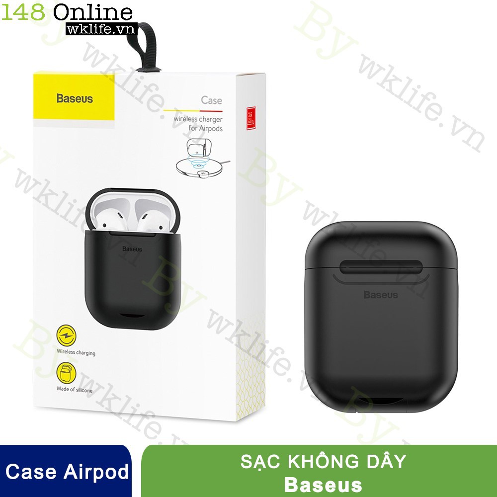 Bao Silicon Airpod Kiêm Sạc Không Dây Baseus