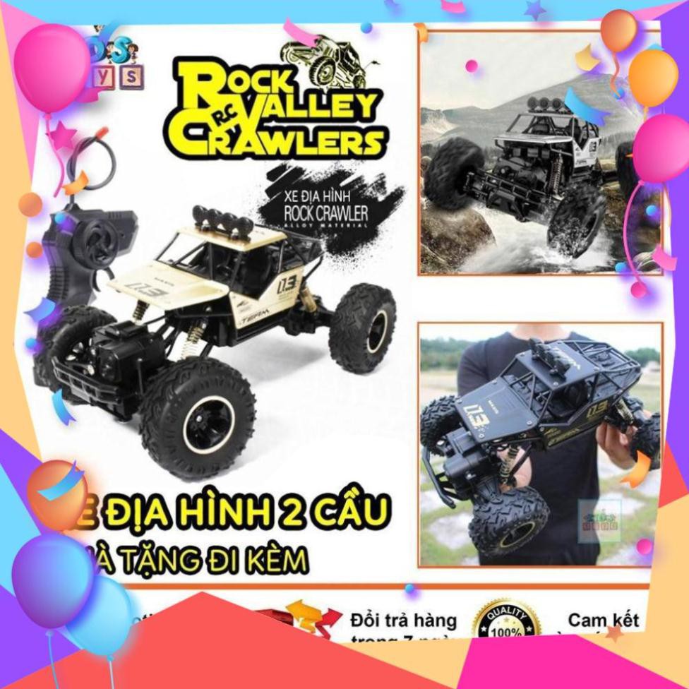 [hàng siêu hot] Freesship_ Xe Điều Khiển Từ Xa Rock Crawler 2 Cầu, Độ Bên Cao, Chống Va Đạp, Không Rò Rỉ.