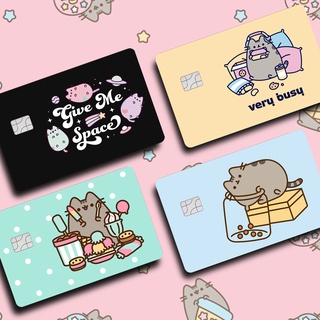 SKIN/ STICKER thẻ ATM, chung cư, thẻ xe ( PUSHEEN ) | TUTA CARDS