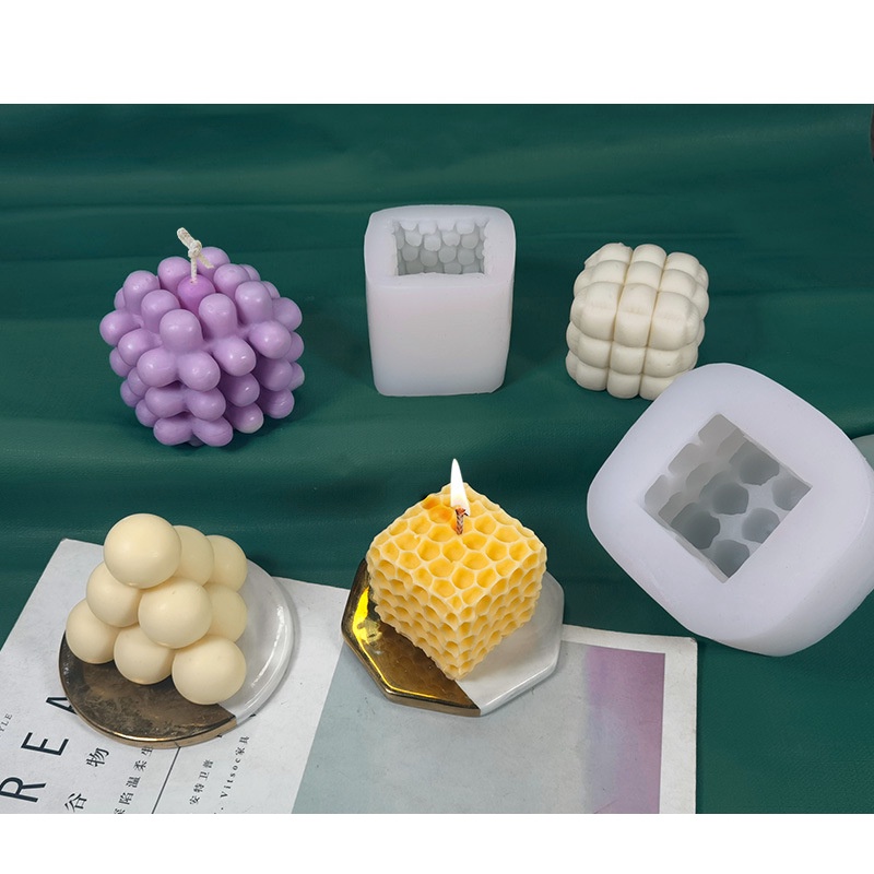 Khuôn Silicon Khối Tổ Ong Vuông - Honeycube