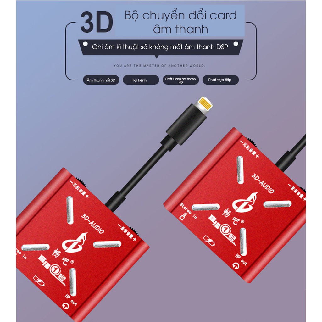 Dây livestream vừa sạc vừa live-Dây livestream stereo-Dây live chất lượng cao-Dây livestream cao cấp