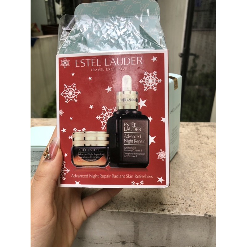 Set Estee Lauder 2 món kem mắt và serum
