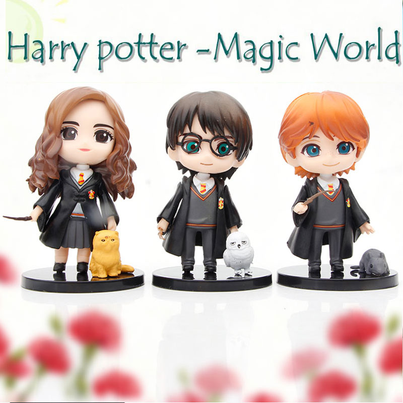 Set 3 Mô Hình Nhân Vật Phim Harry Potter Bằng Pvc