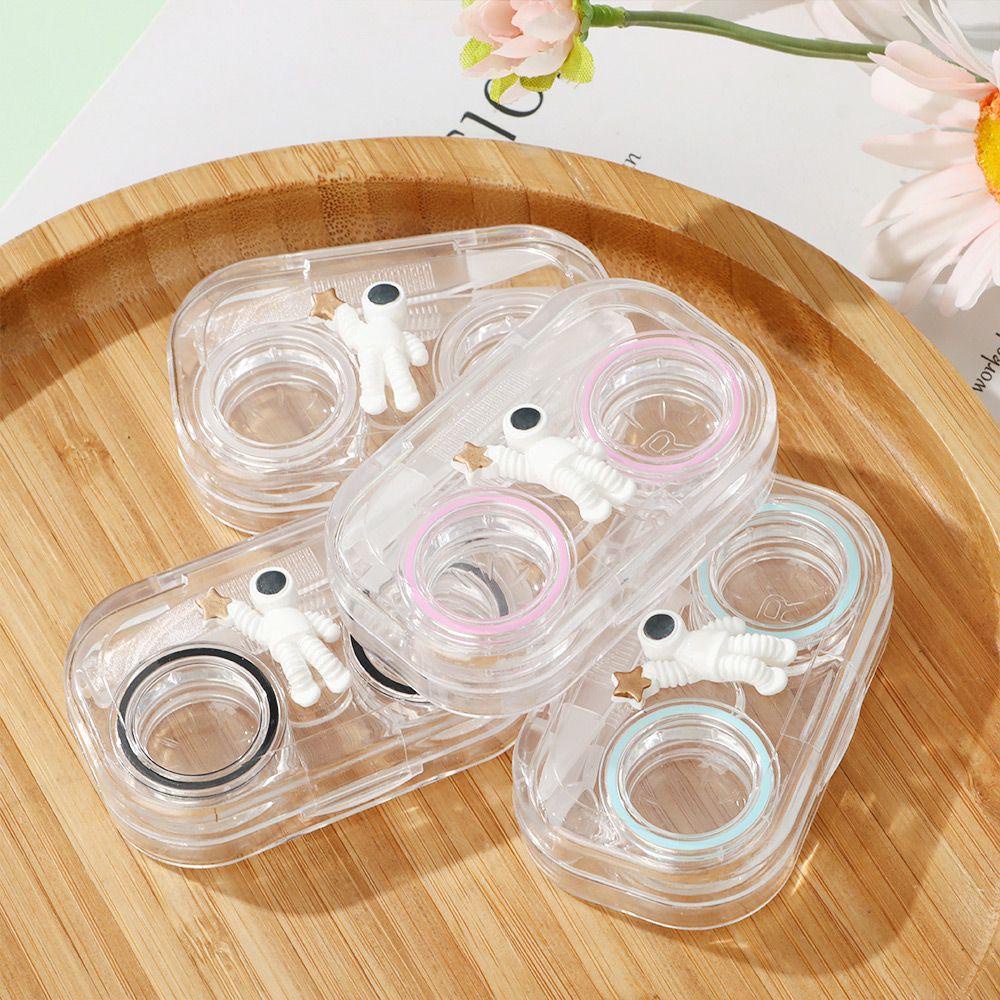 Hộp Đựng Kính Áp Tròng Mini Trong Suốt Không Cần Đóng Đinh Ốc Tiện Dụng