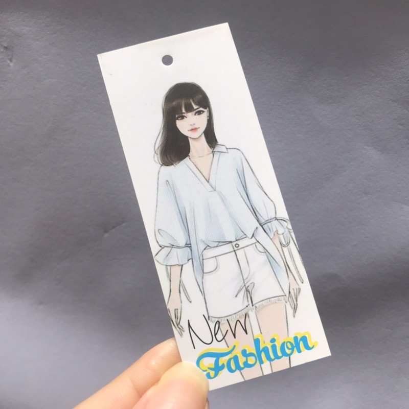 Mác quần áo 100 mác + 100 Dây Treo Thẻ Bài - Dây Dù Xâu Tag (Mác) Quần Áo