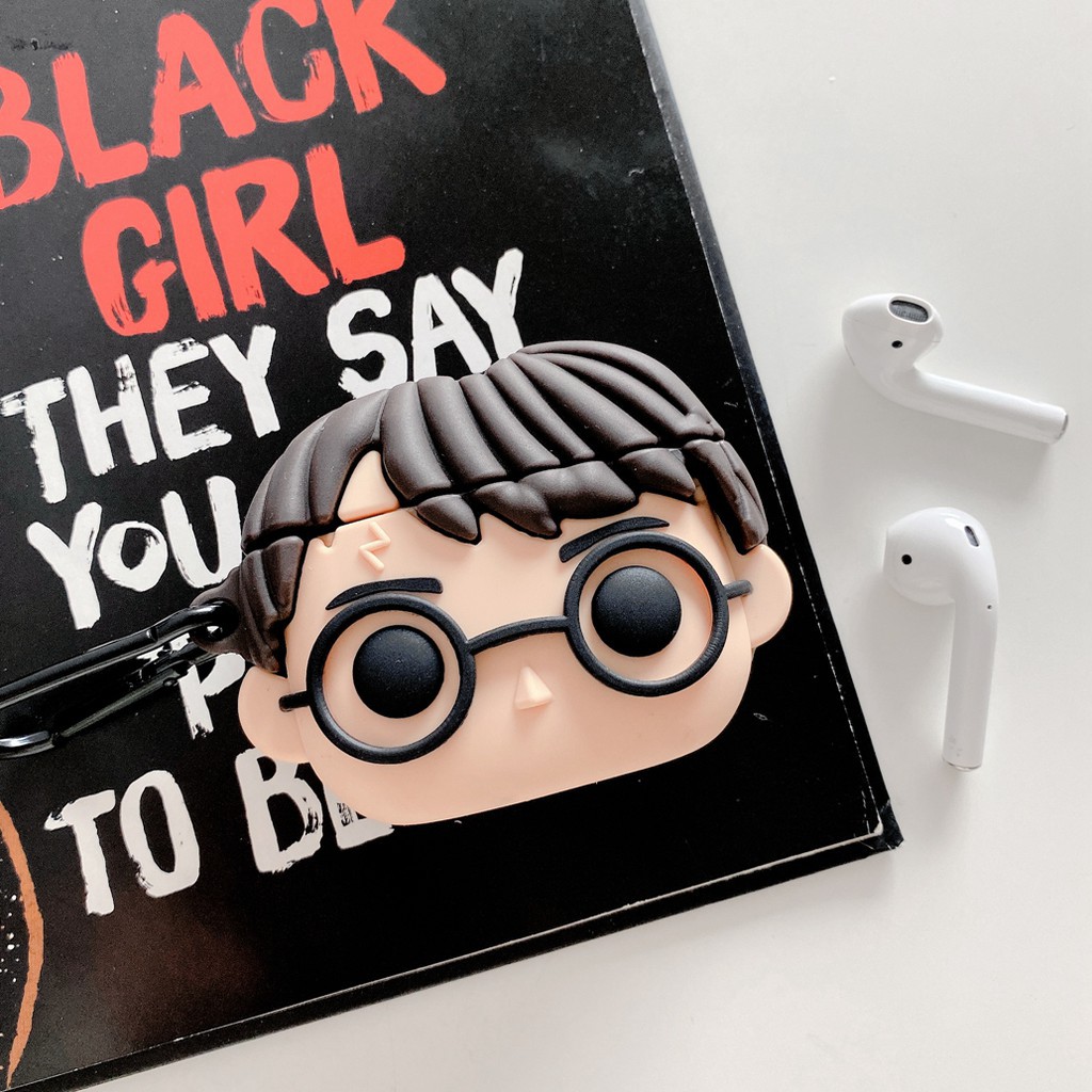 cute airpods case Cartoon Harry Potter airpods 1 2 pro protective cover soft silicone wireless bluetooth headsets airpods cover