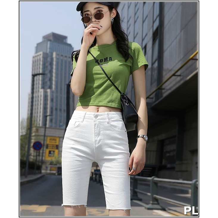 quần short jean NGỐ MÀU TRẮNG TUA LAI SN-T02-002