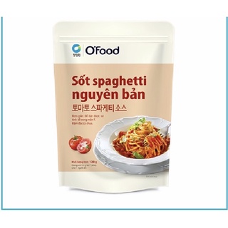  [2 vị] Sốt Spaghetti O'food gói 120g (sốt mỳ ý vị Arrabbiata cay và vị nguyên bản)