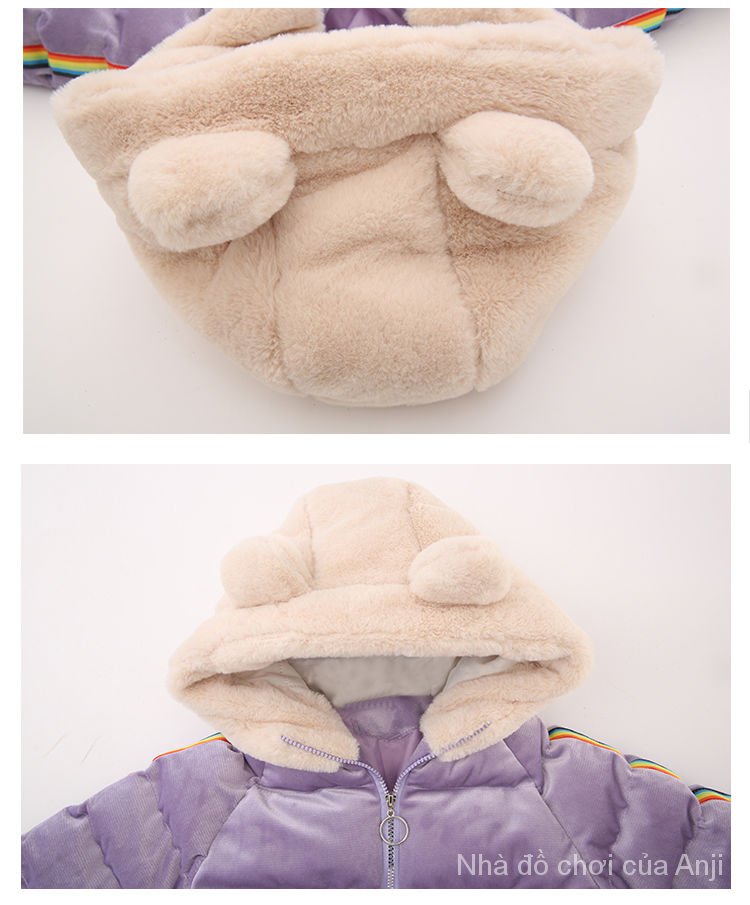 Winter clothes for girls Cotton Thick Long Winter Children Style Cotton Jacket Coat