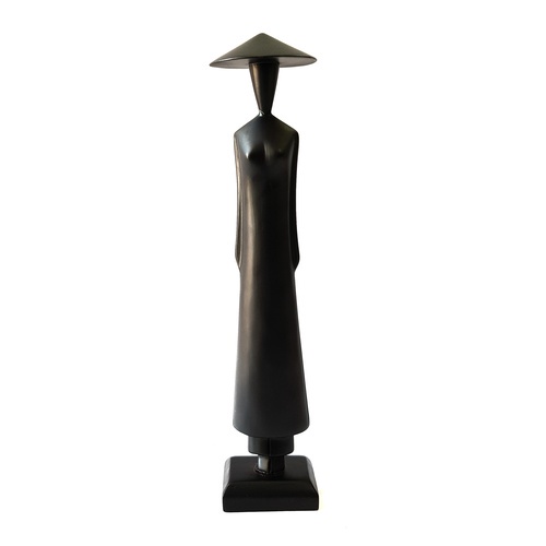 Tượng Gỗ Cô Gái Mặc Áo Dài Miss Việt Nam (Miss Sài Gòn) 45 cm