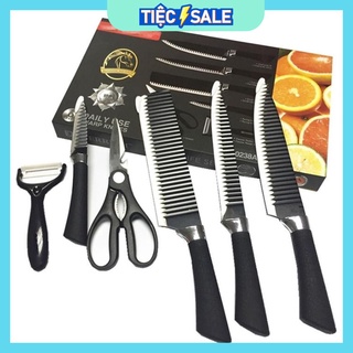 Hộp 6 dao lượn sóng nhà bếp chuyên dụng 6 chi tiết master chef
