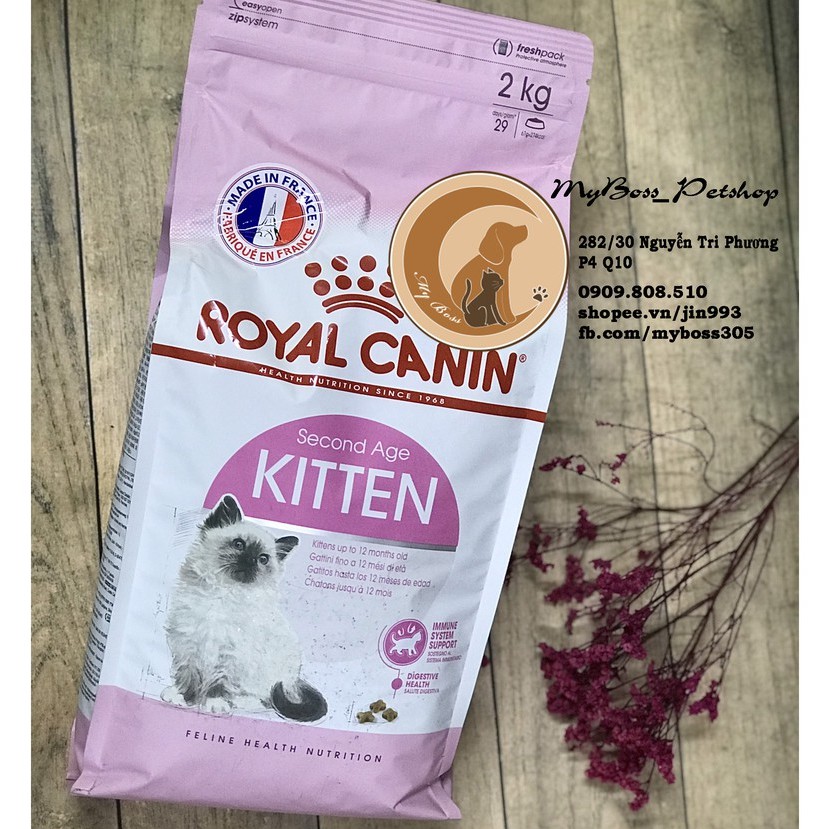 (chính hãng)ROYAL CANIN KITTEN - thức ăn hạt cho mèo 1-12 tháng tuổi (400g -2kg)