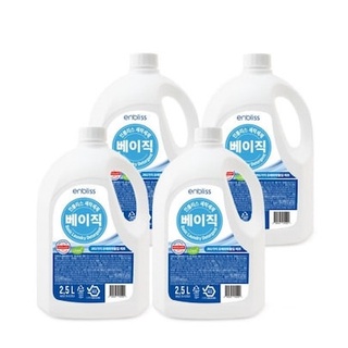 Thùng 4 can nước giặt 2,5l gốc thực vật hàn quốc enbliss basic