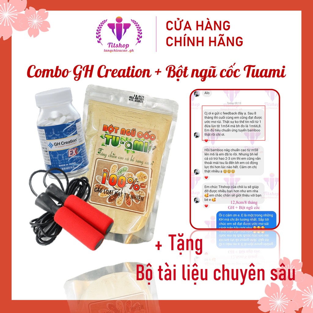 Combo GH Creation + Bột ngũ cốc Tumi