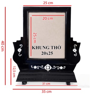 Khung thờ gỗ cao cấp 20x25