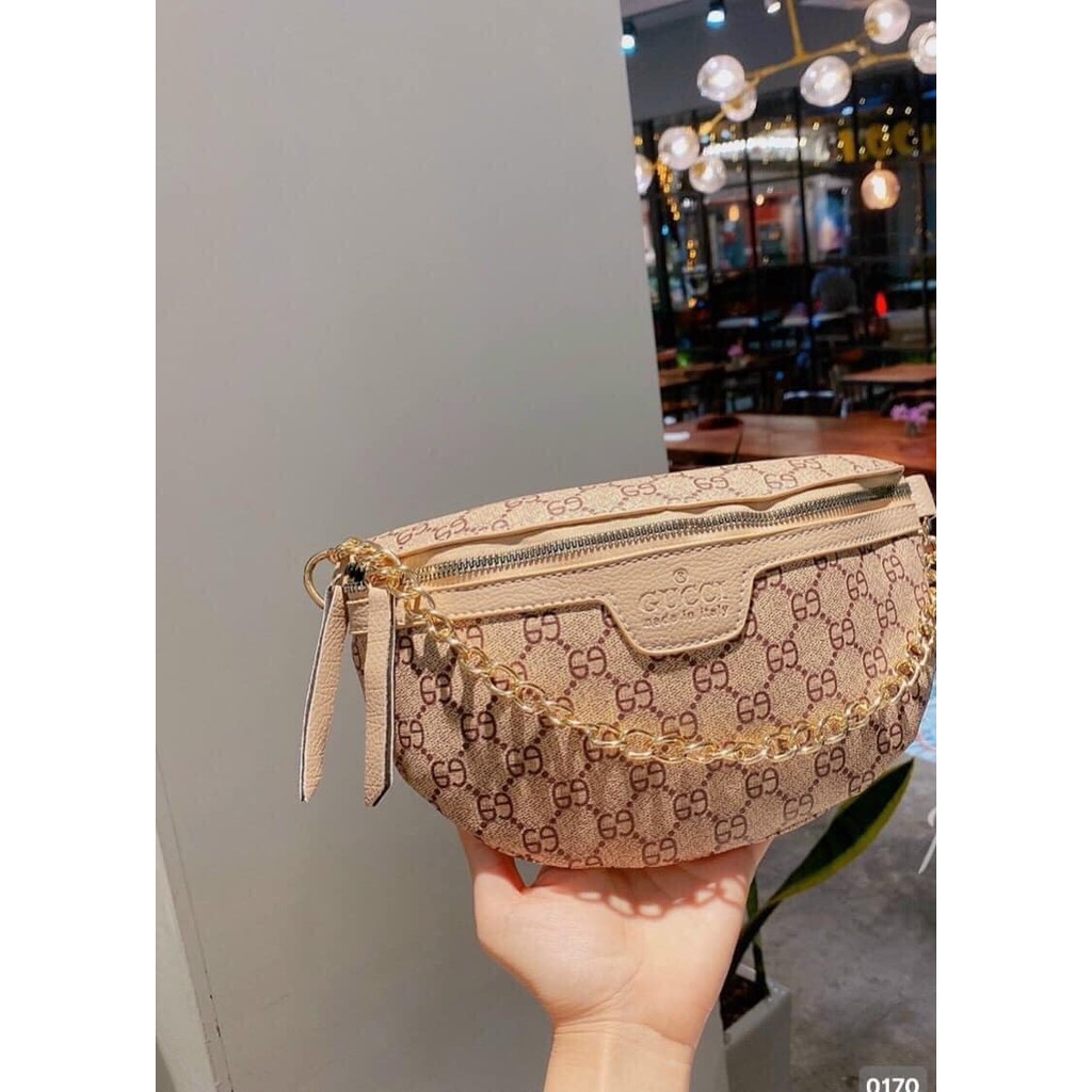 Túi bao tử hai dây mạ vàng , dây đeo vải đẹp cool | BigBuy360 - bigbuy360.vn