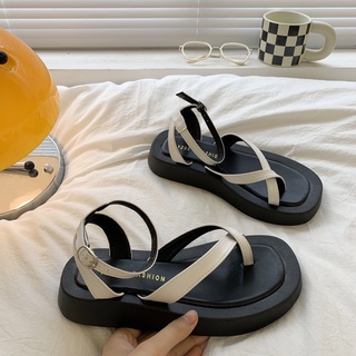 Giày Sandal Nữ Ulzzang Vintage, Dép Quai Hậu Xỏ Ngón Dây Mảnh Đan Chéo Đế Cao Su Cao Cấp Hàn Quốc - Iclass_shoes