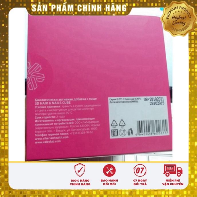 Thực phẩm bảo vệ sức khỏe tốt cho tóc và móng 3D Hair & Nails Cube