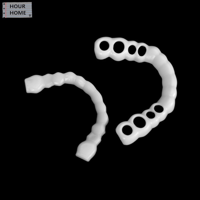 [Hàng mới về] Cặp miếng bọc răng hàm trên và hàm dưới tái sử dụng được đem lại hàm răng trắng sáng